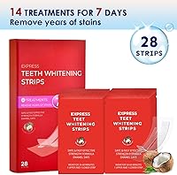 Vista 3 de Tiras blanqueadoras, tiras blanqueadoras de dientes (28 piezas), blanqueamiento de dientes, tira blanqueadora de dientes, elimina rápidamente