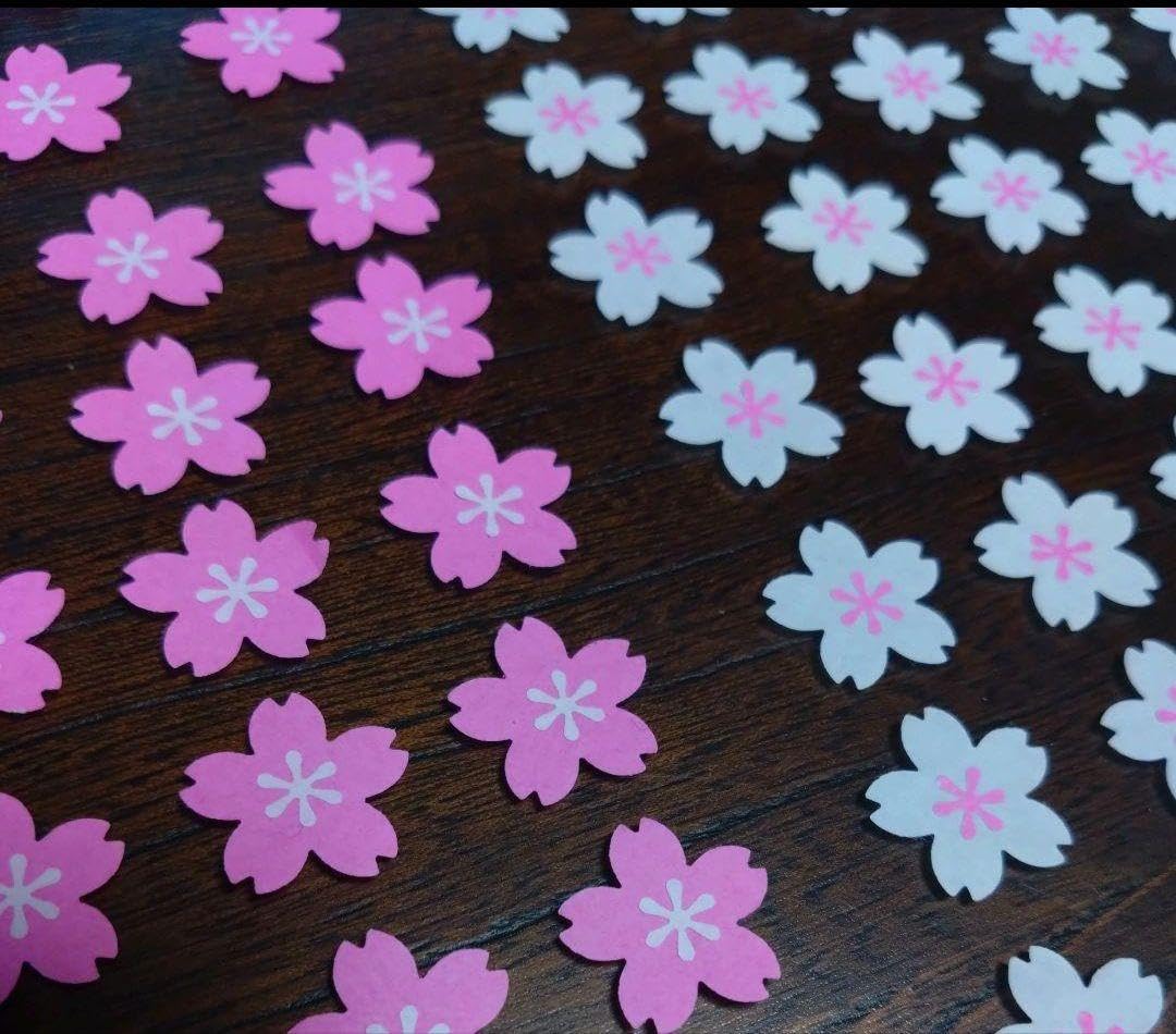 Amazon.co.jp: クラフトパンチ 桜の花(花芯付き) 100枚 (ピンク50枚
