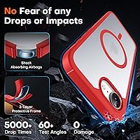 Vista 443 de TOCOL Funda magnética para iPhone 15 Pro Max, protección completa mejorada de la cámara, compatible con Magsafe, protección contra caídas, funda