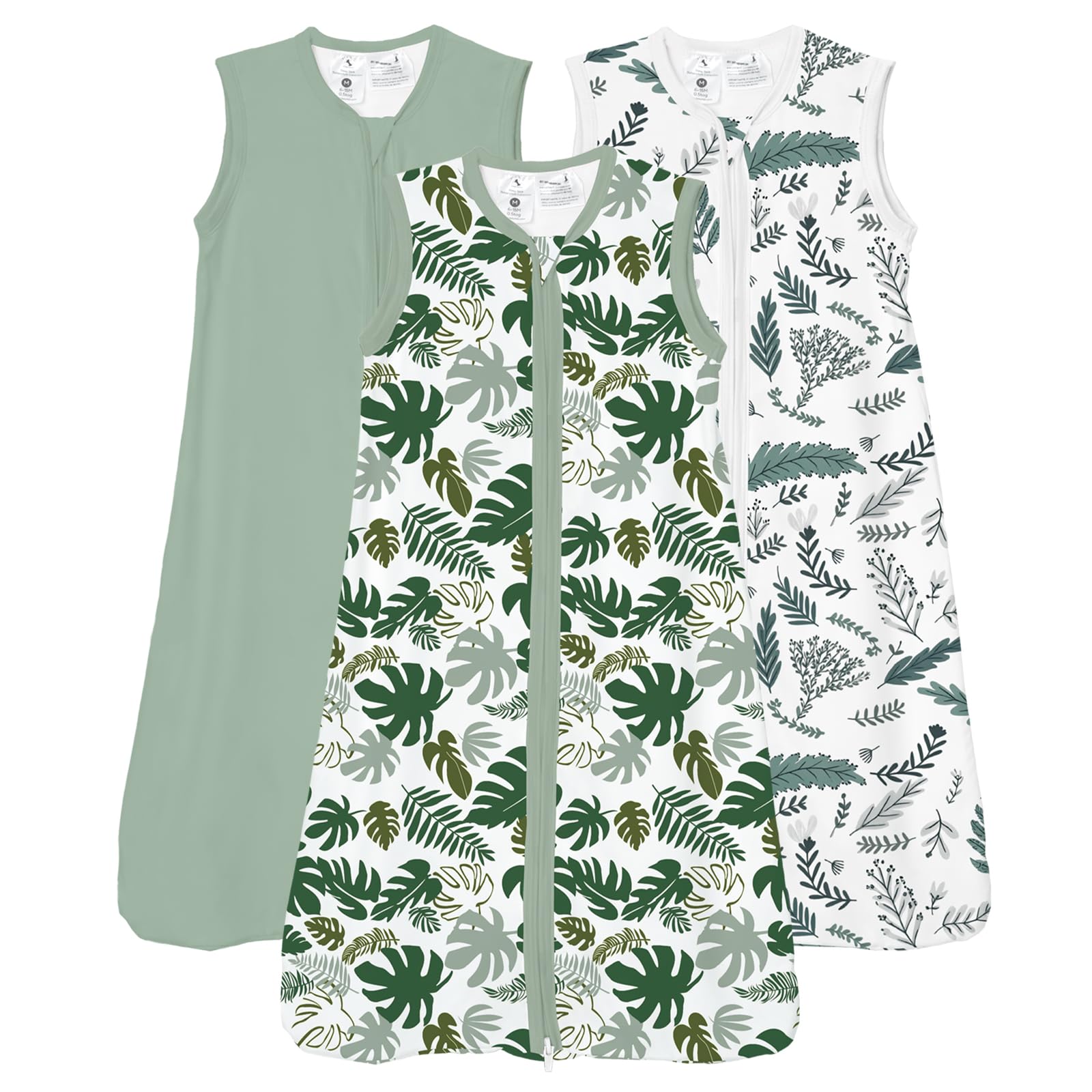 TOTCHILL Baby Sleep Sacks 0-6 Months, 0.5 TOG Lightweight Supersoft Wearable Blankets, Special 1-way Zipper Toddler Sleeping Sack