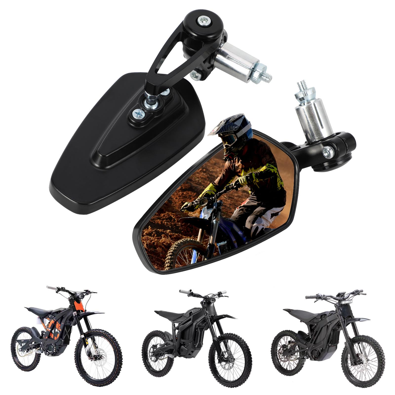 Amazon.com: IUVWISN Motorcycle Rear View Side Mirror Handlebar