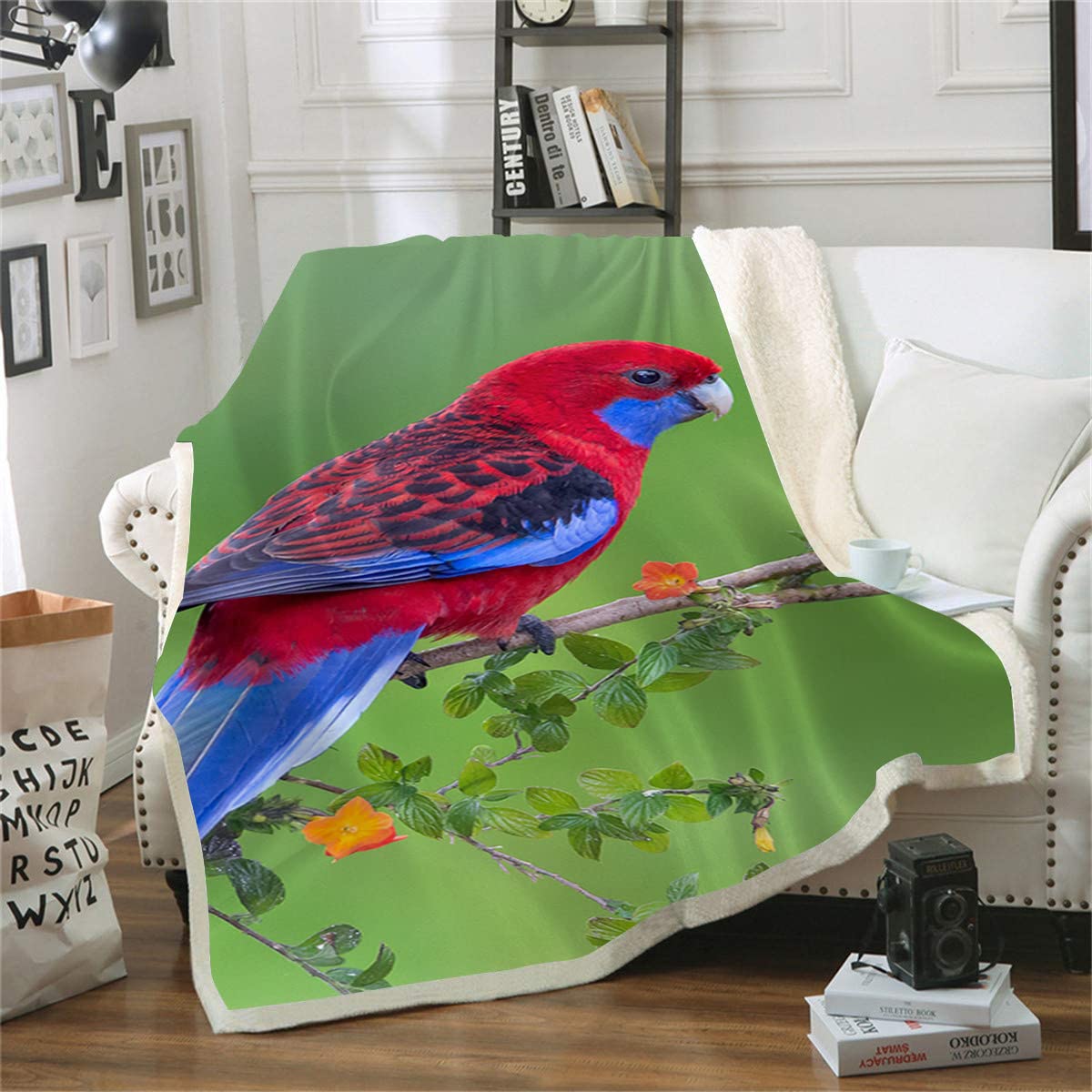 Couverture polaire douce et confortable 150x200cm, plaid impression 3D Rosella