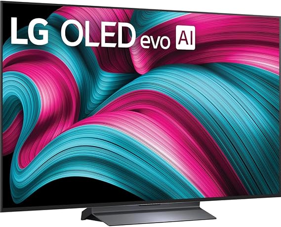 LG 55 Inch Class C5 Series OLED evo 4K UHD Smart webOS TV 2025 OLED55C5PUA Bundle with Deco Gear Home Theater Guide, 2 HDMI Cables and Deco Essentials CPS 26 Months Premium Extended Protection Pack