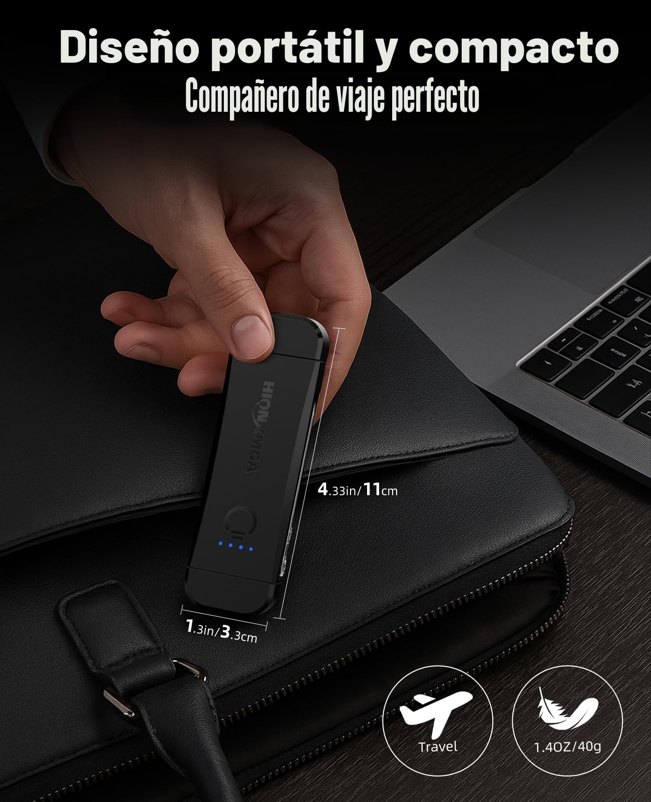 HIONXMGA Luz de Lectura Recargable, Lámpara con Pinzas para Protección Ocular - 3 Colores & Regulación de Brillo Continua, Plegable para Leer en la Cama, Ideal para Amantes de Libros, Negro