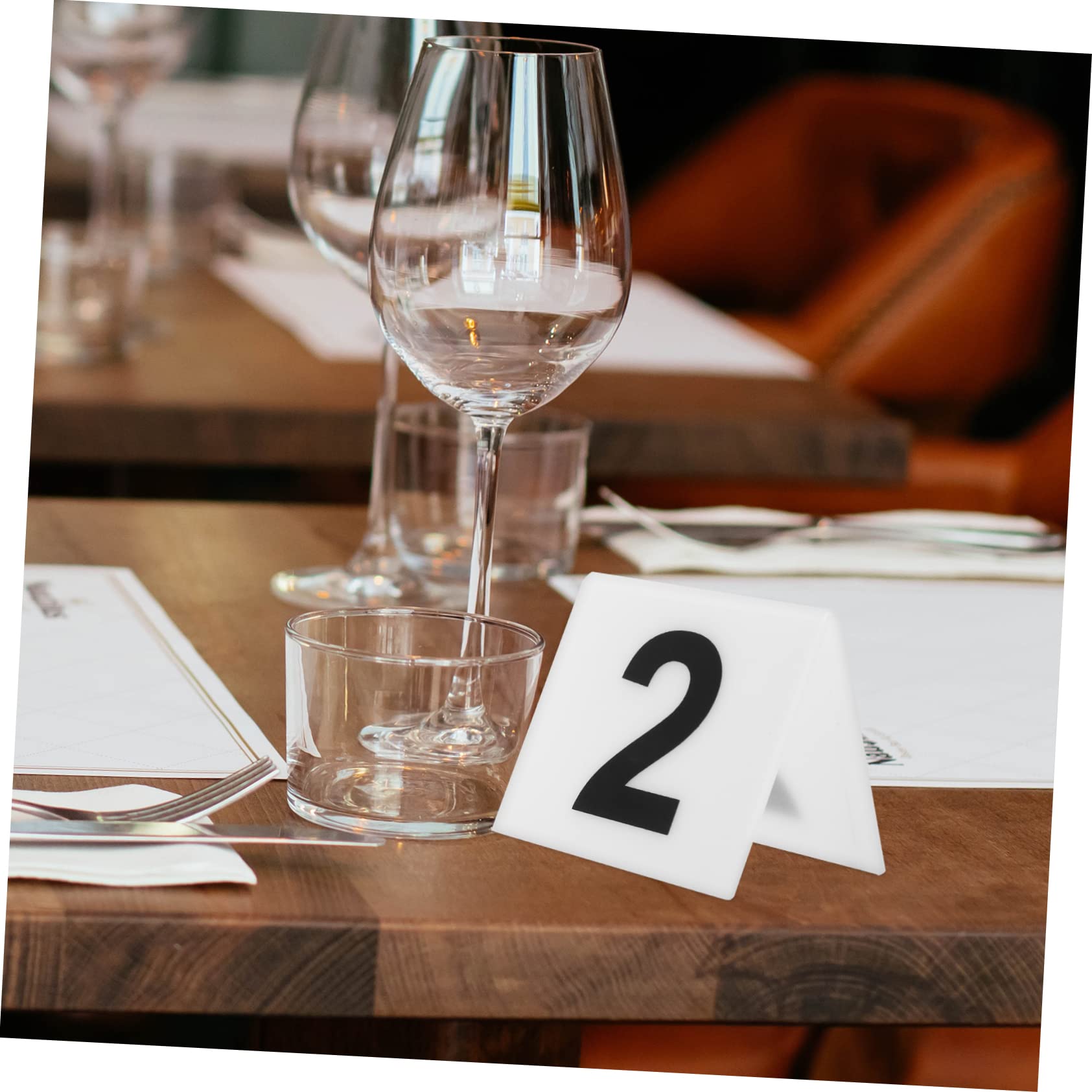 BESTOYARD 50stücke Doppelseitige Tischnummern Für Restaurants Kompakte Tischschilder Mit Klarer Für Veranstaltungen Und Partys Für Empfangsräume Und