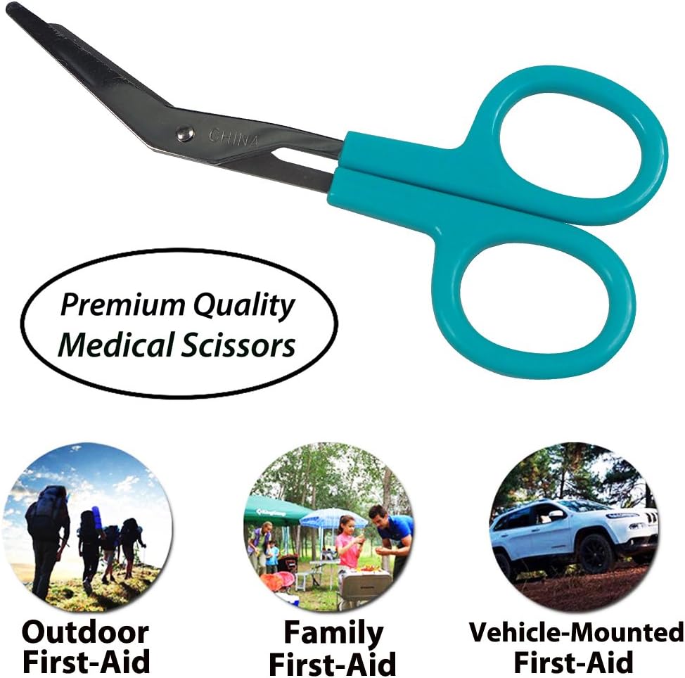 Mini First Aid Kit, 110 Pieces Small First Aid Kit - Includes Emergency Foil Blanket, CPR Respirator, Scissors for Travel, Home, Office, Vehicle, Camping, Workplace & Outdoor (Red): Health & Personal Care