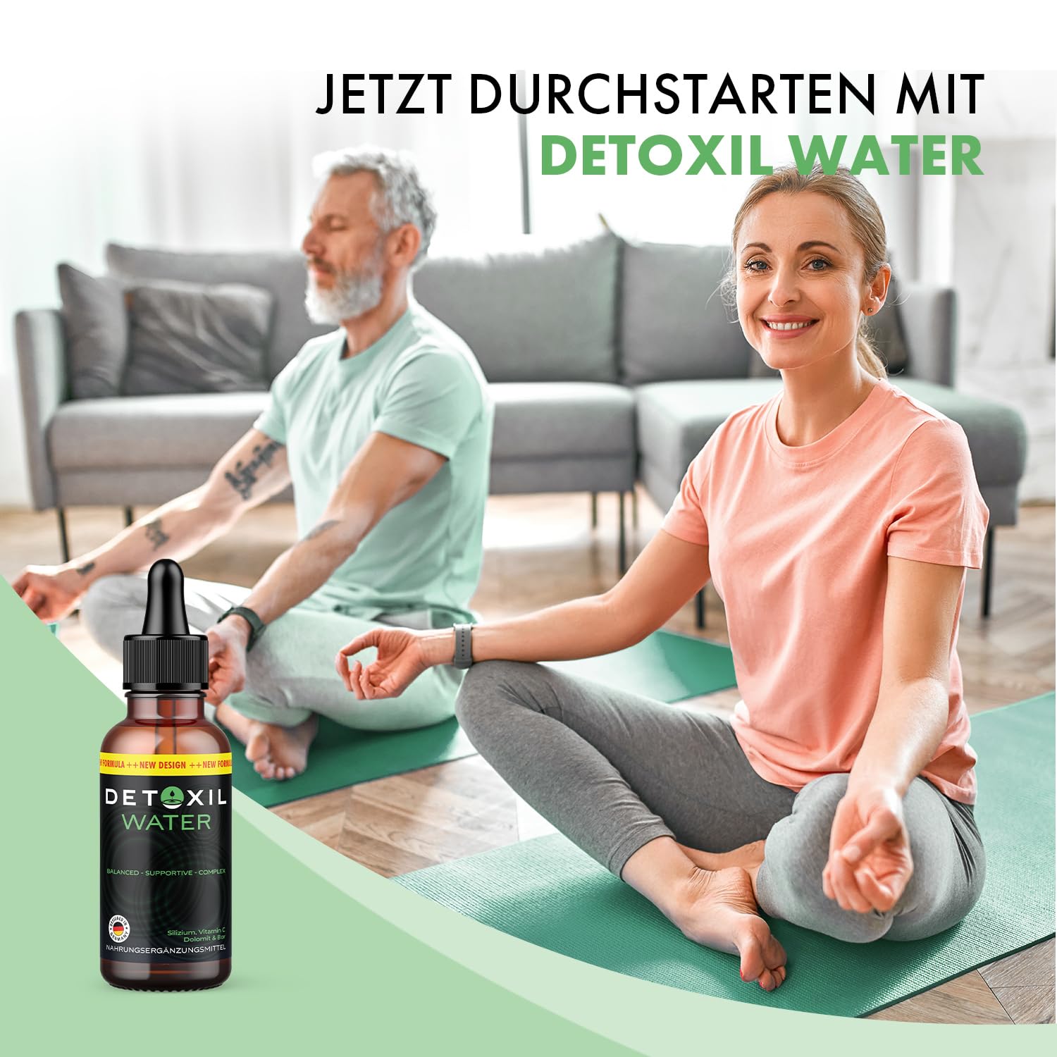 Detoxil Water Tropfen | mit Silizium und Vitamin C | einfache Anwendung | Inhalt 50 ml