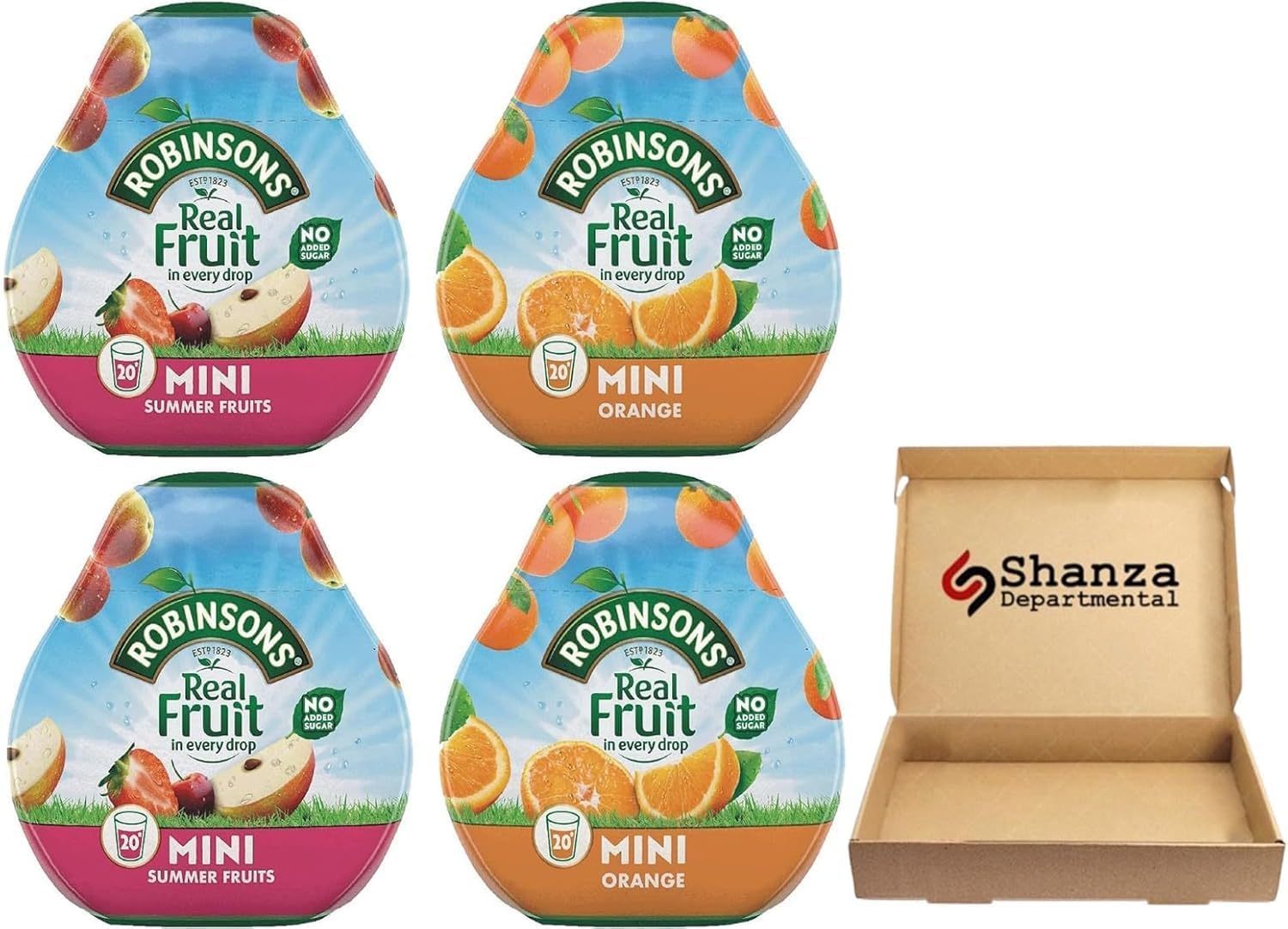 Robinsons 2x Real Fruit Orange +2X Robinson Summer Fruits โ No Added Sugar โ Real Fruit in Every Drop | By Shanza Departmental's
