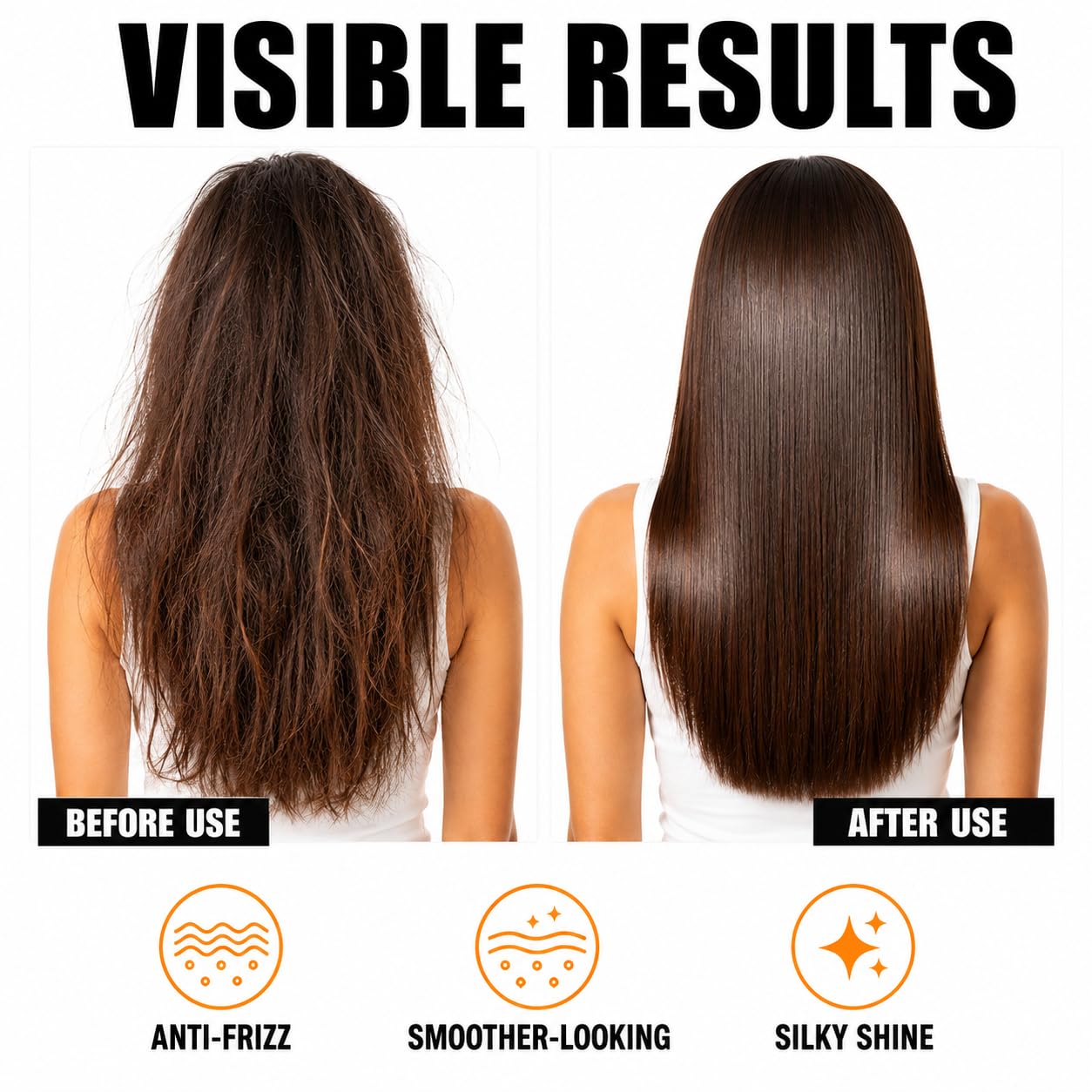 Arganöl-Hitzeschutzspray für trockenes lockiges Haar, feuchtigkeitsspendender Haarnebel, Frizz-Control Stylingpflege, Leave-In Spray für glattes, weiches Haar und natürlichen Glanz (7Stück)