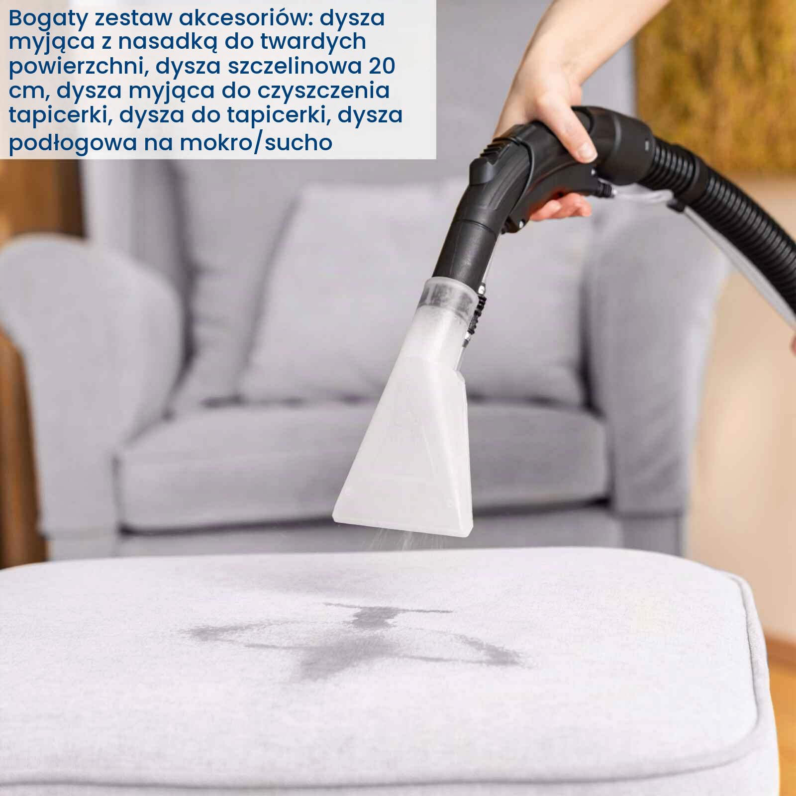 Scheppach odkurzacz piorący SprayVac20 1600 W, szary