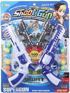 مجموعة مسدس بلاستيكي للأطفال من Next Store مكونه من 14 قطعة لعب متكاملة للتصويب والمرح – تصميم آمن وتفاعلي للبنين والبنات