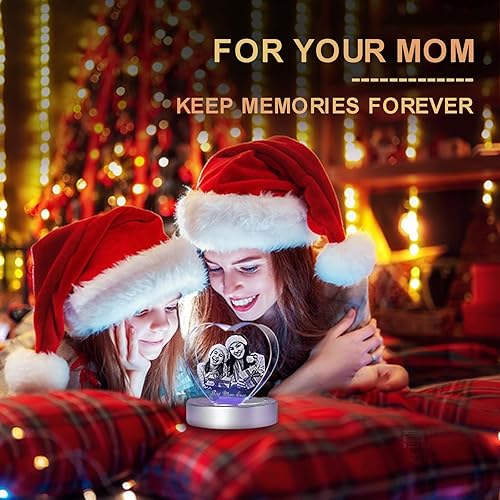 Miniatura 7 de Novgarden Foto de cristal 3D, regalos personalizados para el día de la madre, regalos conmemorativos para mujeres y ella en cumpleaños, aniversario,