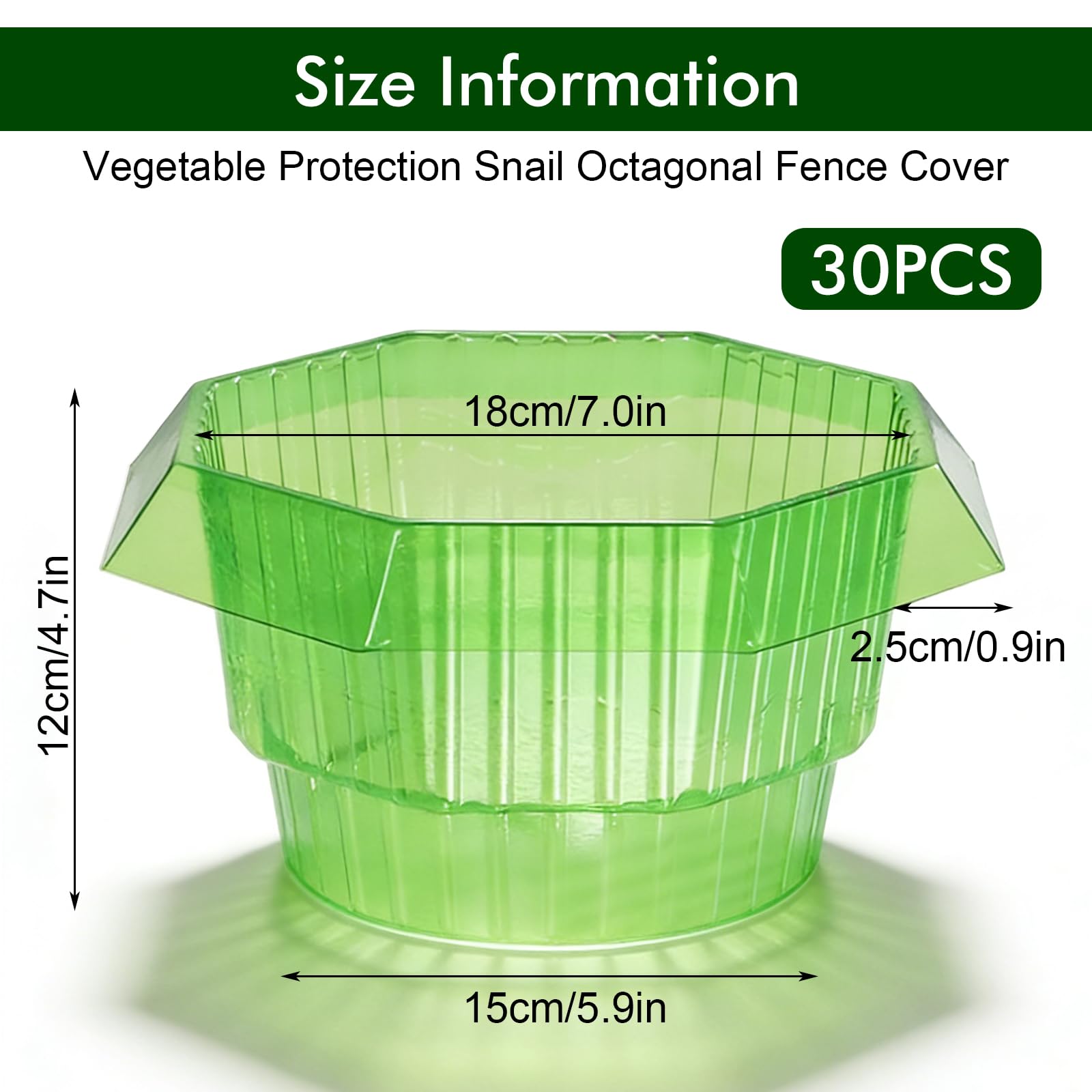 GOMETY 30 Pièces Colliers Anti-Limaces, Protection Anti-Escargots sans Produits Chimiques, Anneaux de Protection pour Salades et Choux, Barrière Réutilisable en Plastique