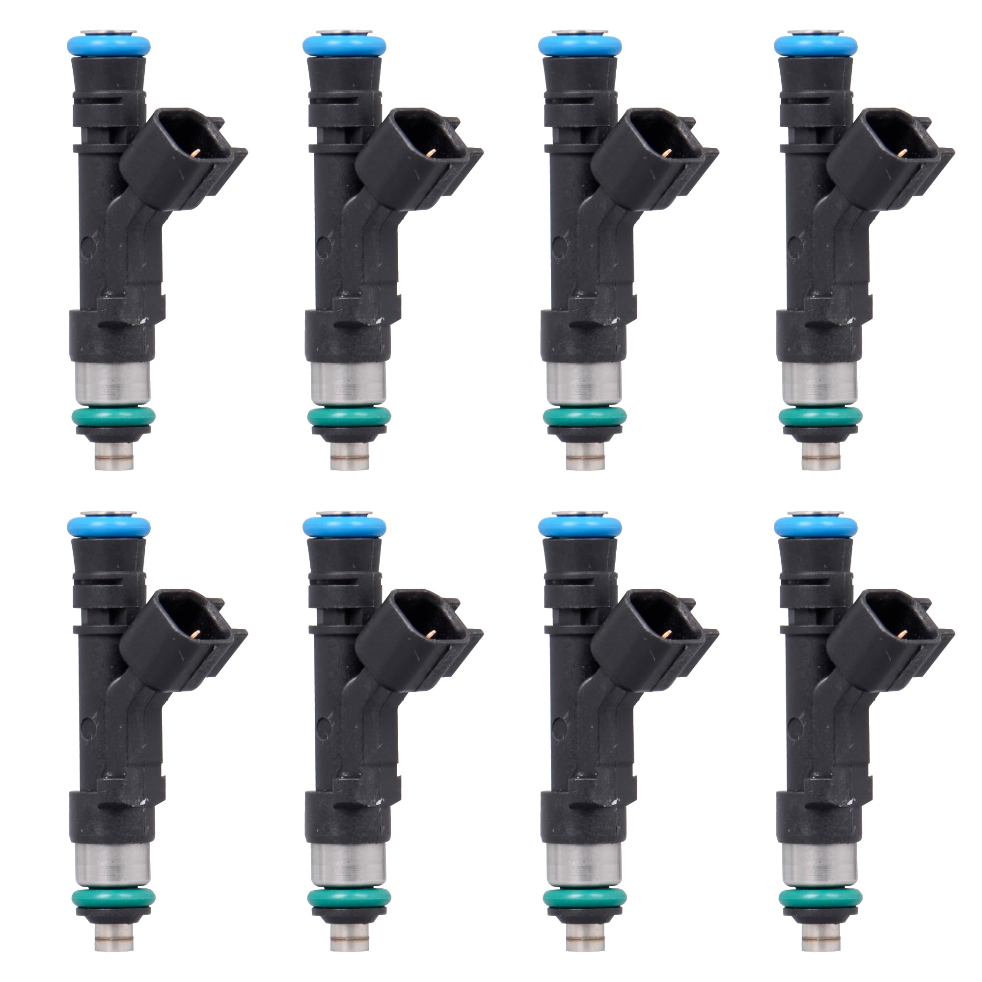 AdvanEX Fuel Injector 4 Holes Compatible with Ford E-150 E-250 E-350 E-450 Club Wagon Super Duty 5.4L V8 Expedition 5.4L V8 Replaces OE 0280158001 822-11167 (Set of 8)