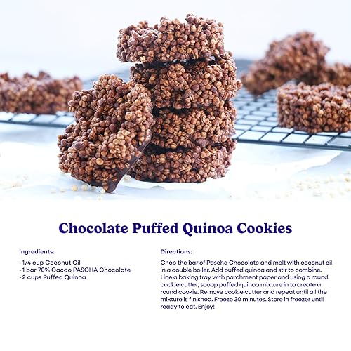 Miniatura 6 de Pascha Barras de chocolate negro orgánico, 70% cacao, UTZ, sin gluten, sin OMG, 2.82 onzas, paquete de 10