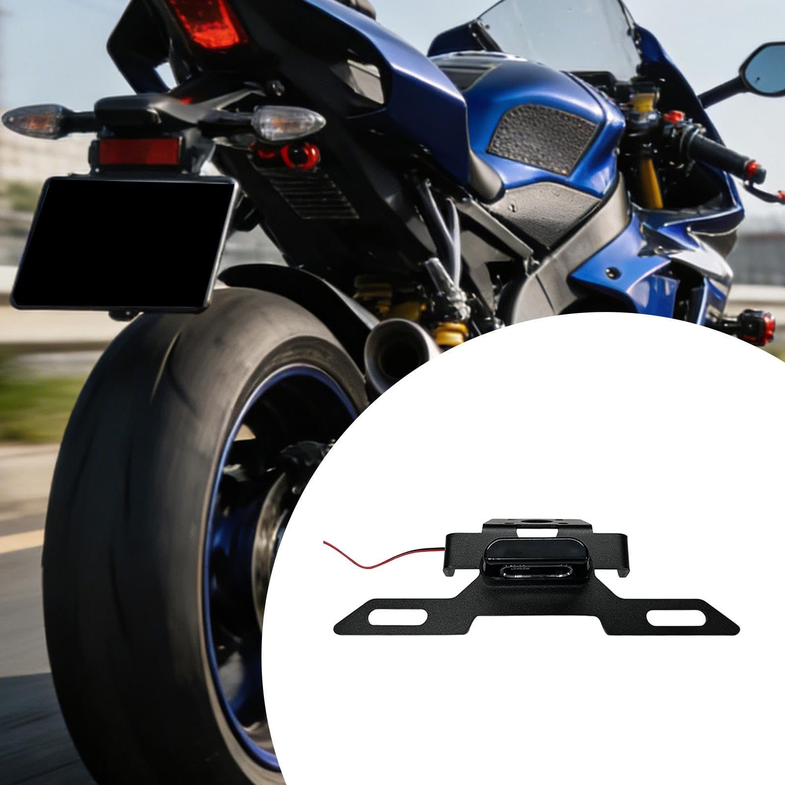 Supporto Per Targa Posteriore Illuminato Con Indicatori Di Direzione Integrati, Facile Da Installare, Per Y&amaha YZF R6 2006-2021