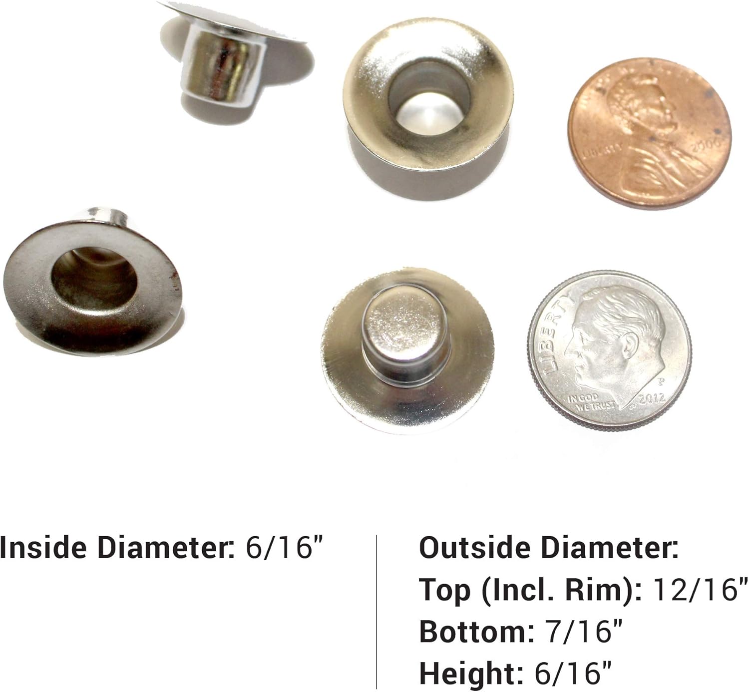 Metal Candle Cups with Round Flat Base Use with Menorah Candelabra