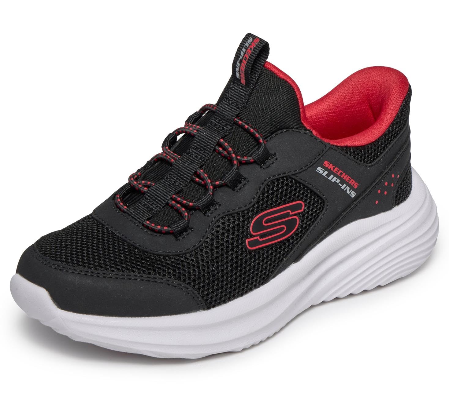 Skechers Kids Slip On Trainers Red Size 3 (36)