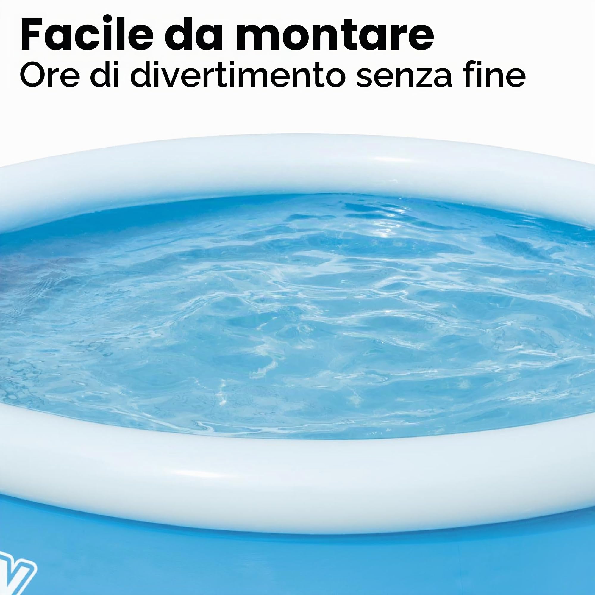 Bestway Fast Set Pool 305m x 76cm - blue - Above Ground Pools (Inflatable pool, Round, 3638 L, Blue, PVC, 2 person(s))