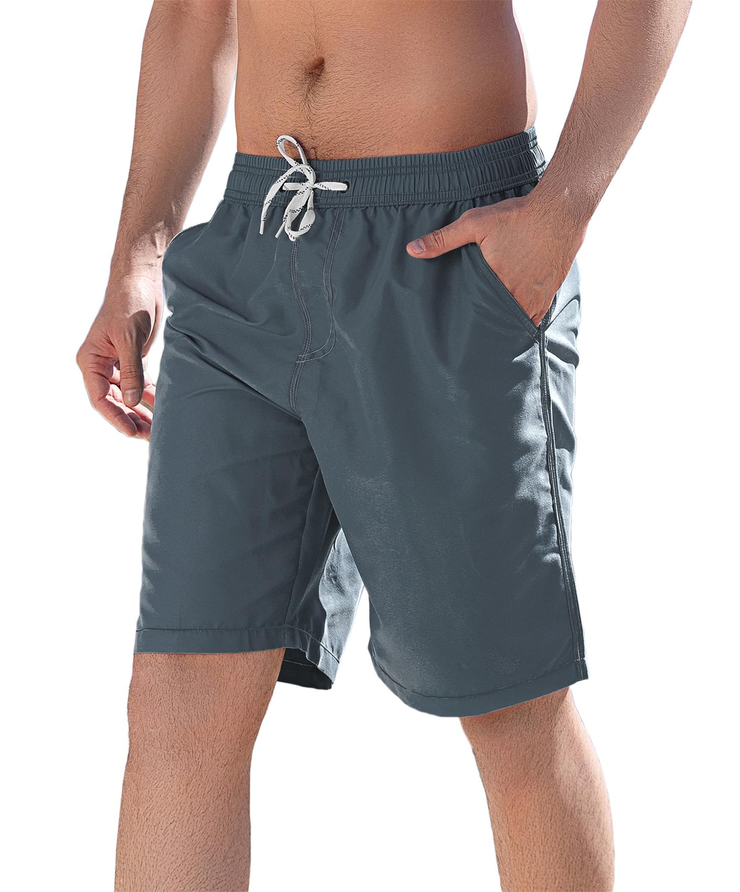Lyriker Quick-drying Swimming Shorts with Mesh Inner Briefs and Pockets, Men's Swimming Trunks, Short Sports Trousers, Sports Shorts
