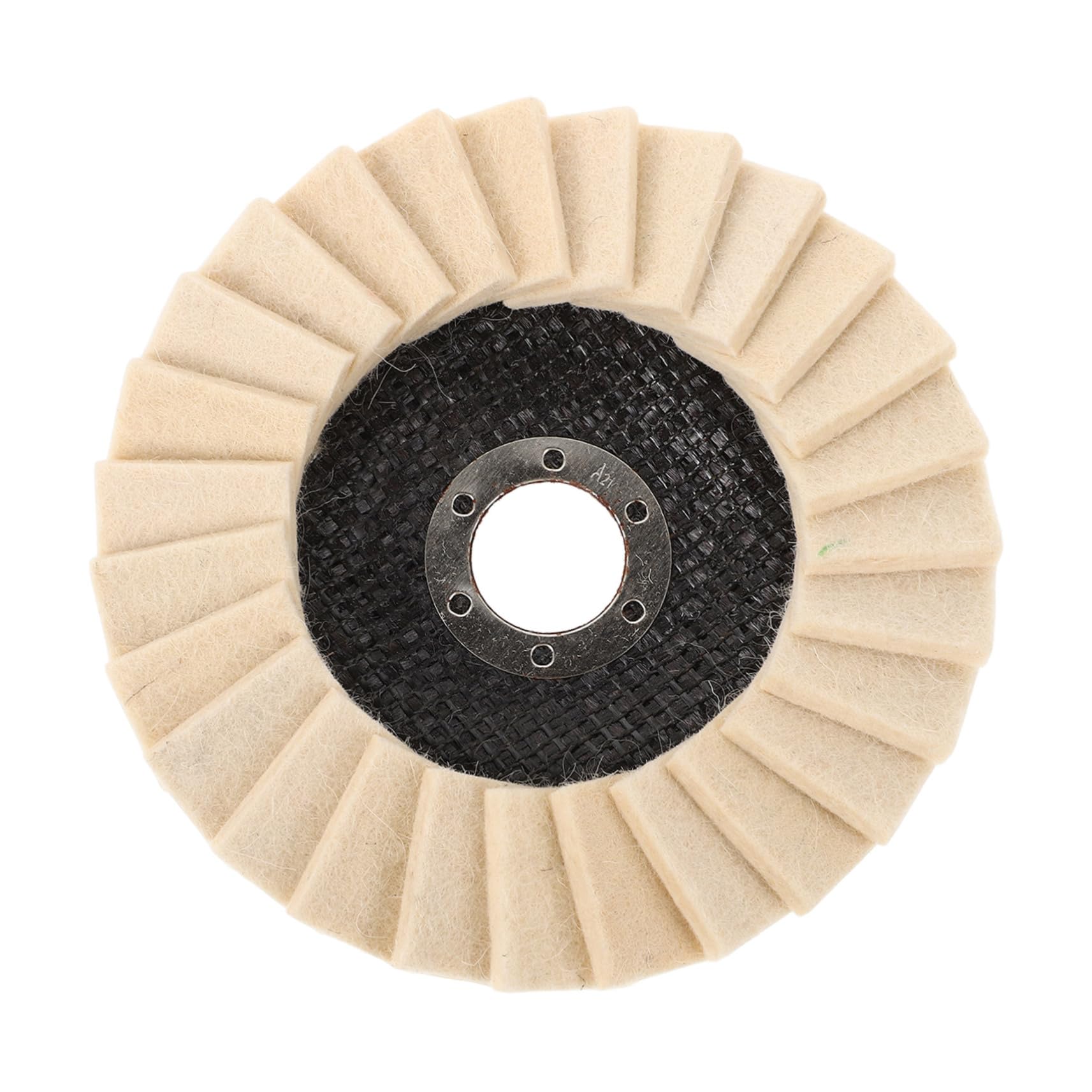 PRETYZOOM Versatile 125mm Wool Felt Polishing Wheel Heat Reduction Design for Plastics Easy to Install