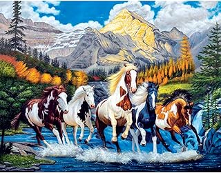 5D Diamond Painting Kits, Horse Team Pentium ...,