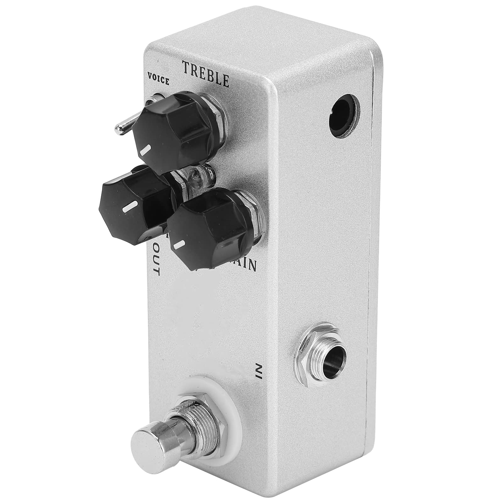 Effetto Overdrive Pedale per chitarra 2 modalità vocali Uscita acuti Guadagno Manopola di controllo Guscio in metallo Effetti per chitarra elettrica per musicisti rock metal