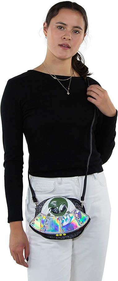 Amazon.com: Sleepyville Critters UFO Alien Spaceship Crossbody Bag