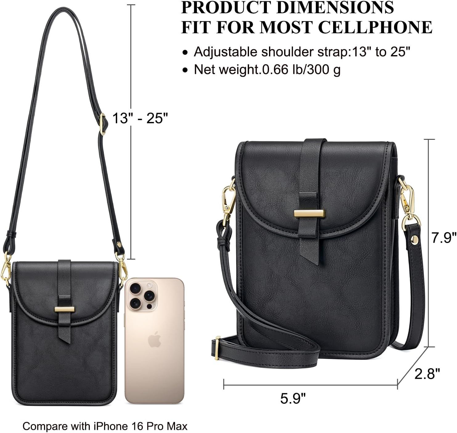 Peacocktion Trendy Small Crossbody Bags for Women, Leather Cell Phone Purse Travel Cross Body Purses with Card Slot