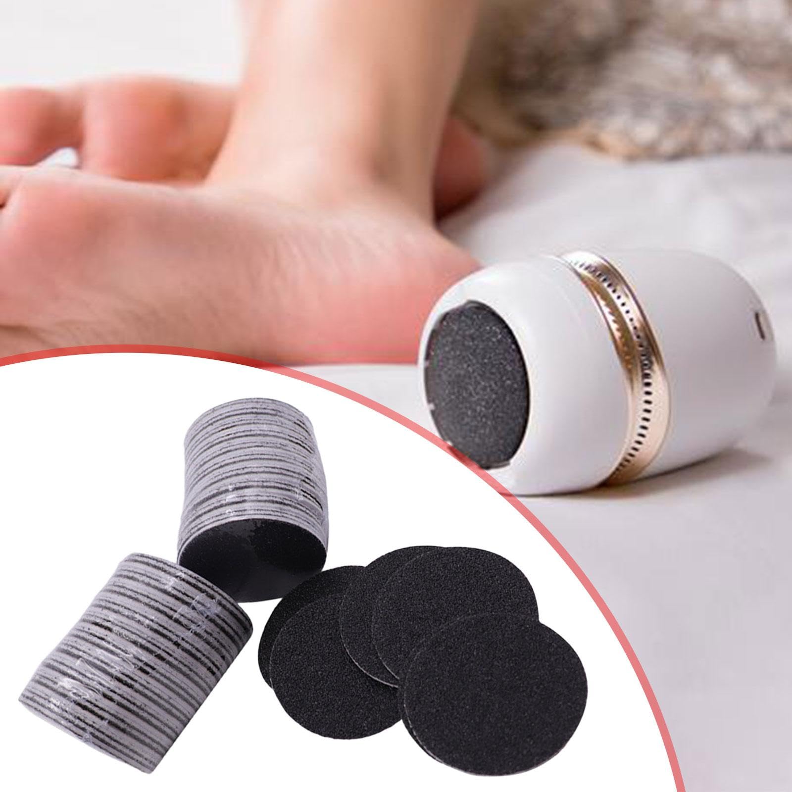 2 Discos de Papel de Lija de 60 Piezas para Pedicura, Herramientas Eléctricas para Pedicura, Removedor de Hojas, Limpieza de Pies, Almohadillas de Rep, 6 piezas