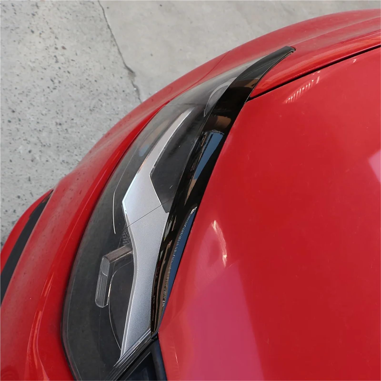 Cubierta para ceja, Juego de 2 Piezas, embellecedor para Faro Delantero de Volkswagen VW Polo Mk5 6R 6C 2011-2015