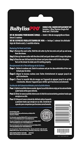 Miniatura 6 de BaBylissPRO Kits de repuesto para afeitadora de láminas UV