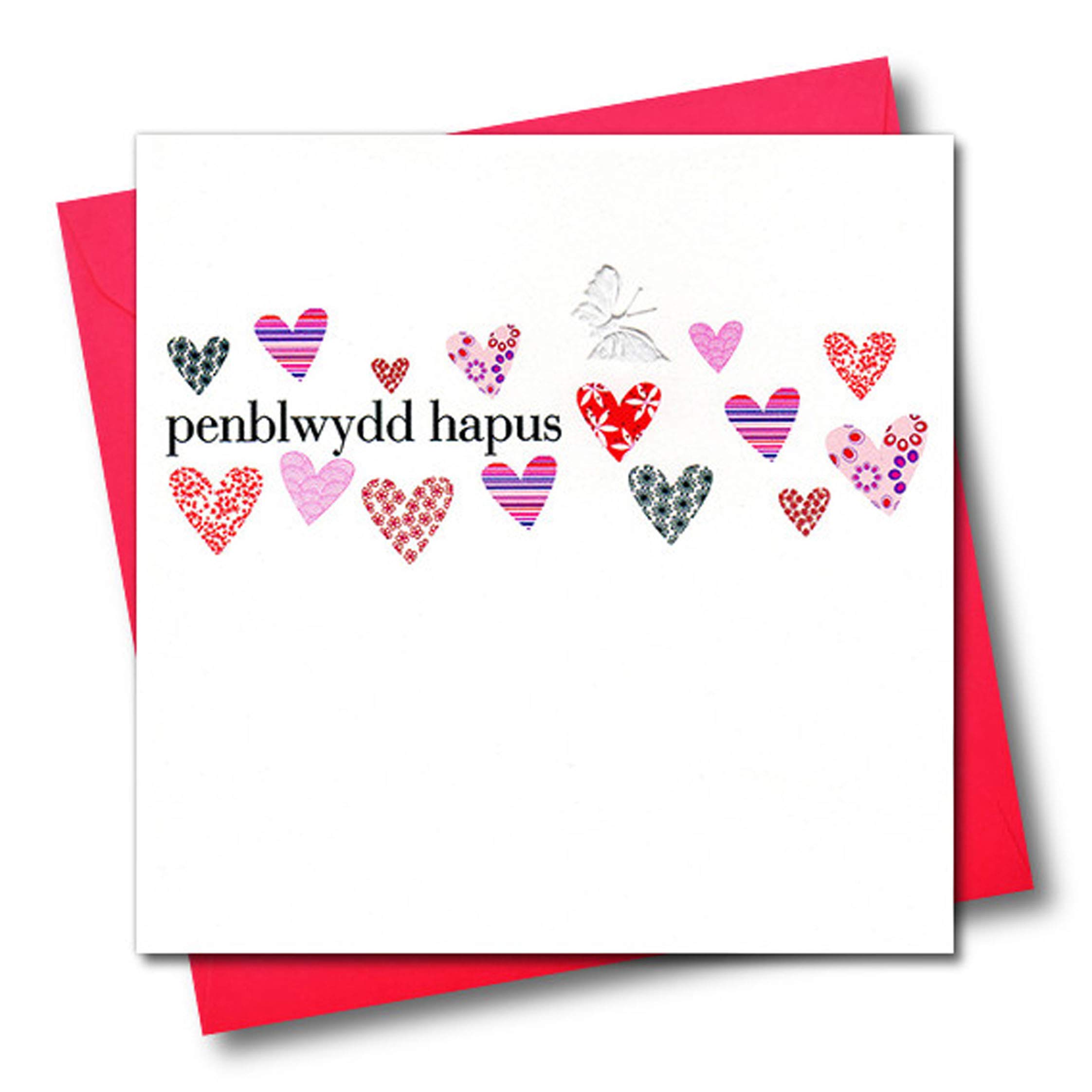 Birthday Card 'Penblwydd Hapus 90' Pink
