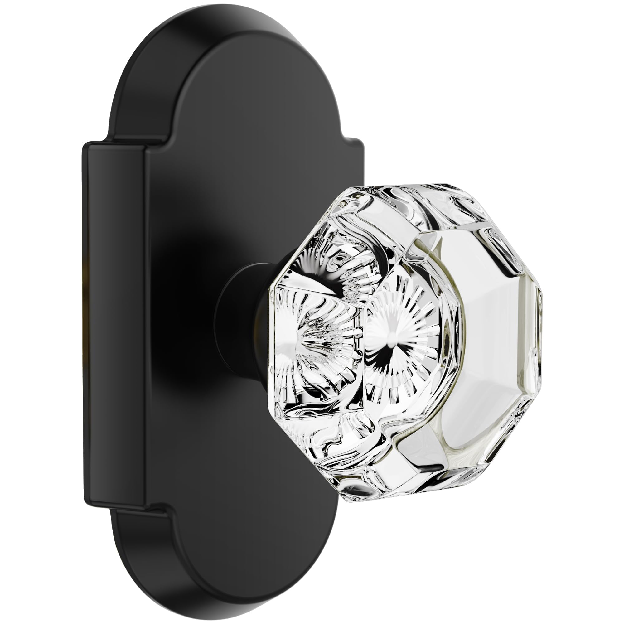 Crystal Privacy Door Knobs with Lock - BonKuDoo -14