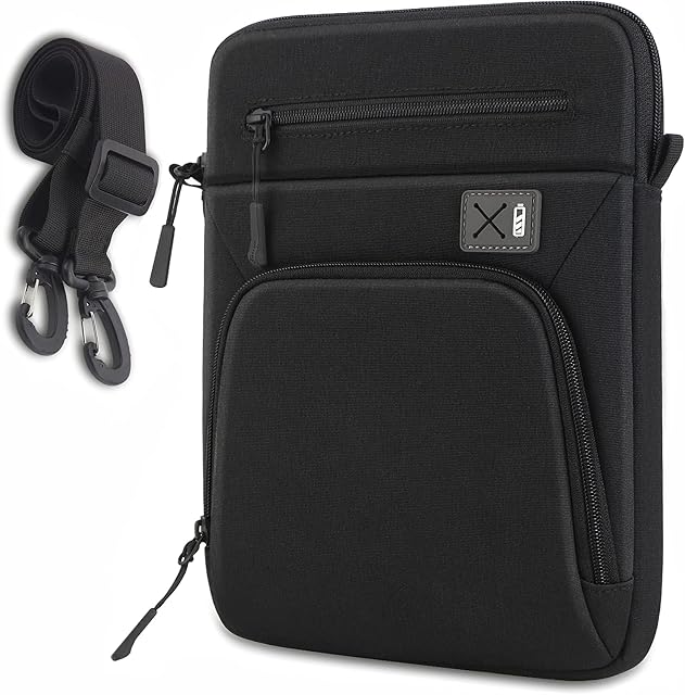 SIMTOP Tablet Shoulder Sleeve Bag 11 inch,shoulder messenger bags Compatible iPad Pro 3th 4th 5rd generation 2018-2023,Ipad Carrying Case Shoulder Bag Slim Pro Case Waterproof (Black)