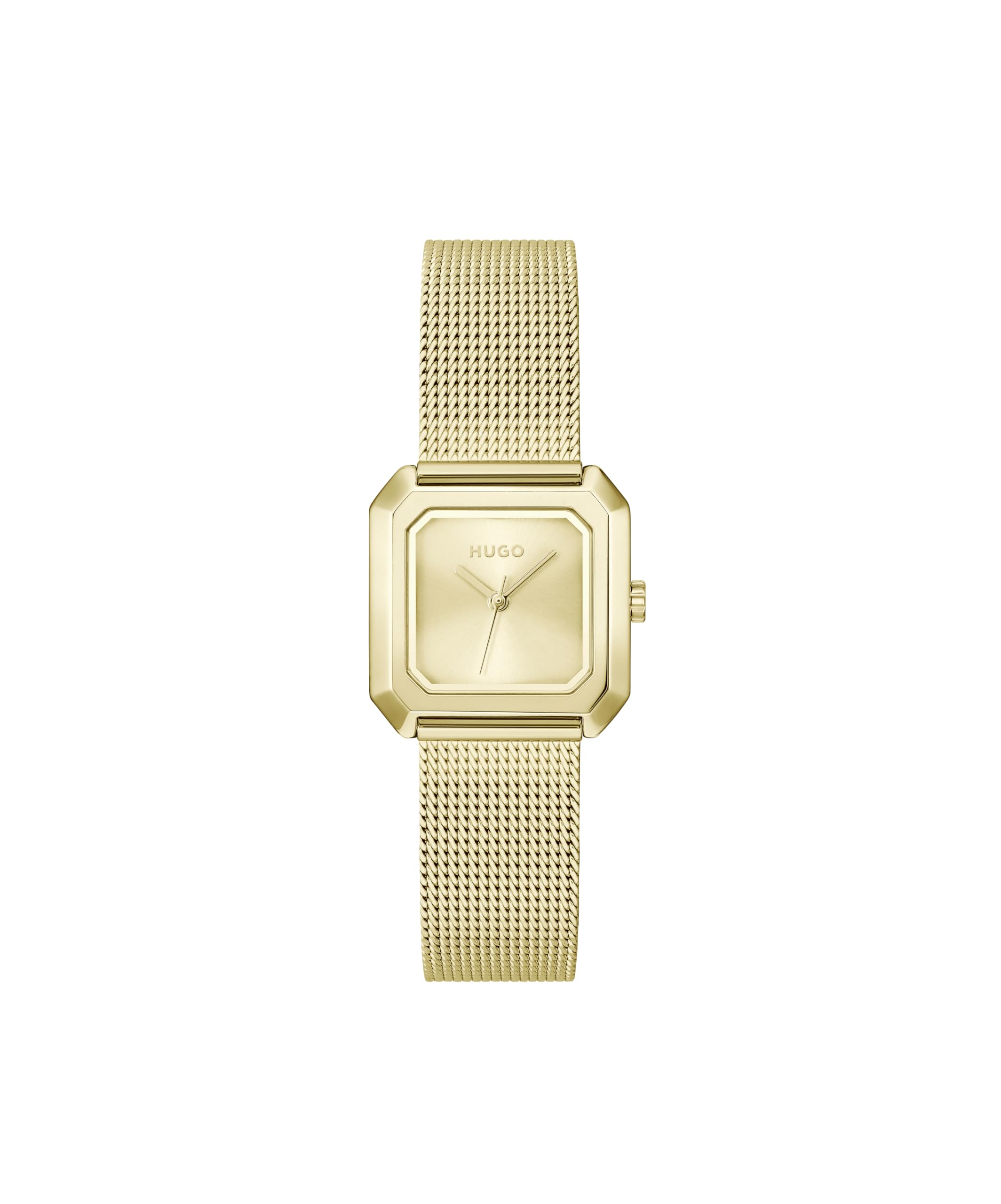 HUGO Three Hand Quartz Movement Watch Gold Colored #Hazel Collection with Gold Colored Stainless Steel Bracelet - 1540184