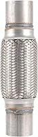 Vista 4 de 4 Pack 2 x 6 Inches Stainless Steel Heavy Duty Exhaust Flex Pipe, Double Braid Exhaust Flex Tube, Overall Length 10 Inches