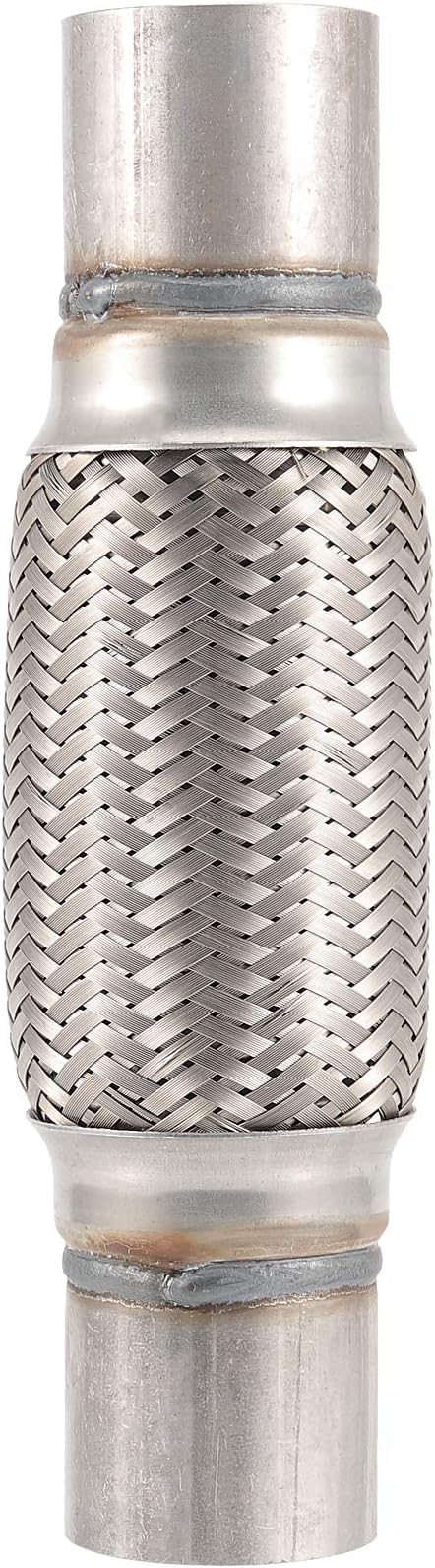4 Pack 2 x 6 Inches Stainless Steel Heavy Duty Exhaust Flex Pipe, Double Braid Exhaust Flex Tube, Overall Length 10 Inches | Double Braid Exhaust Flex Tube, Overall Length 10 Inches