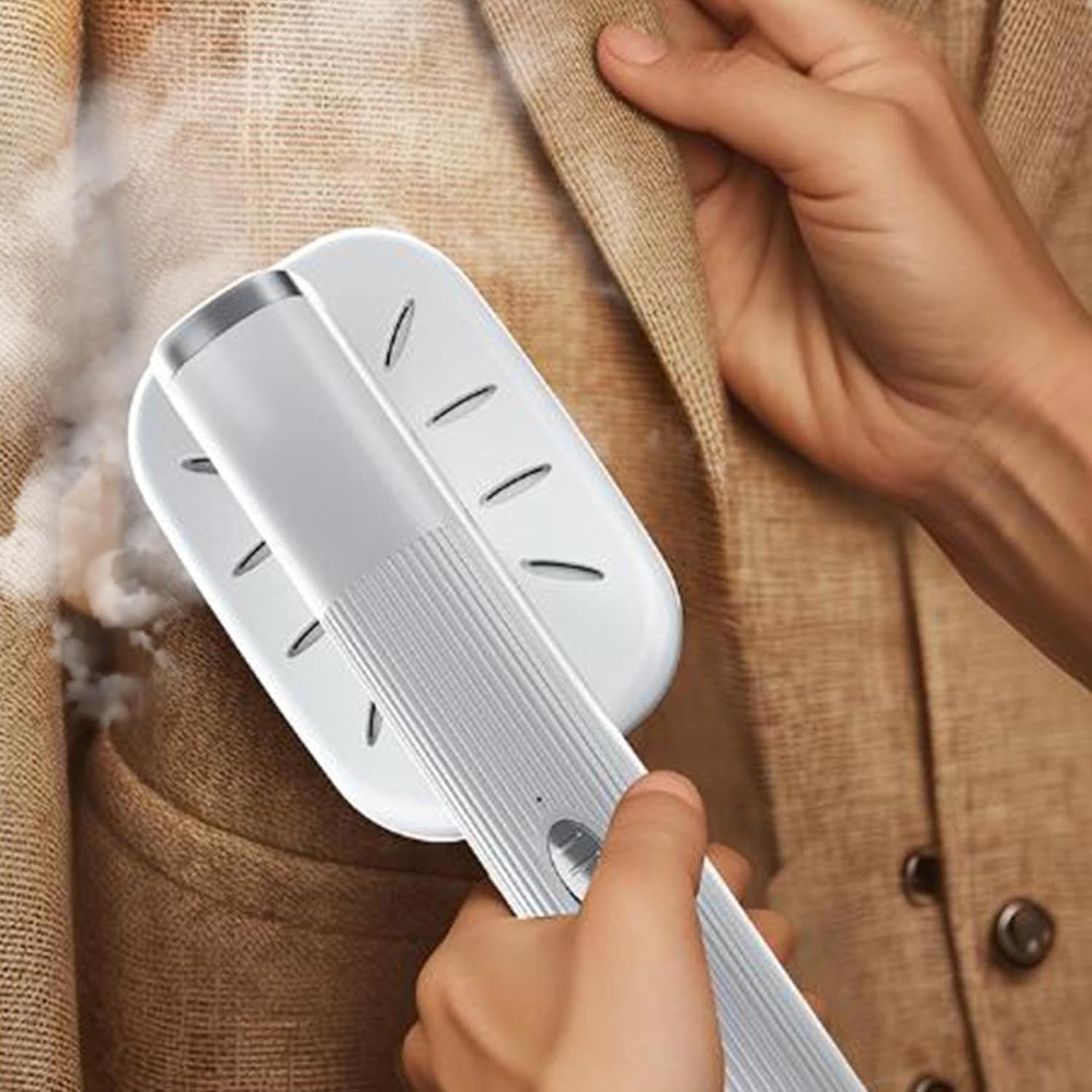 Portable Handheld Steamer for Clothes, Rotatable Handheld Steam Iron, Foldable Travel Garment For Fabric Clothes (White)