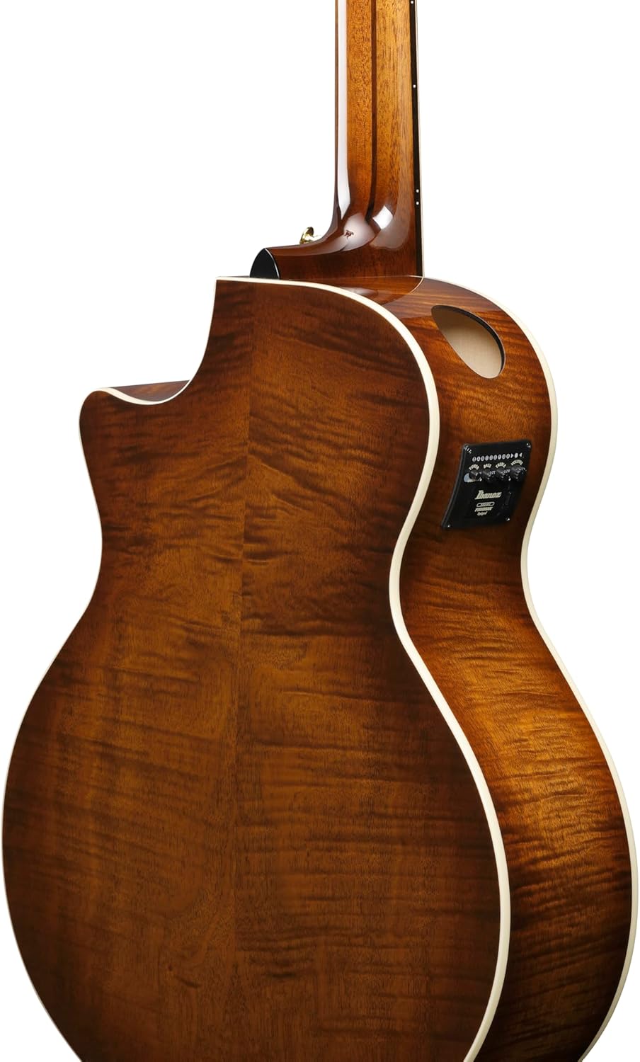 Ibanez AE3007FMH 7-string Acoustic-electric Guitar - Tobacco Edge Burst High Gloss