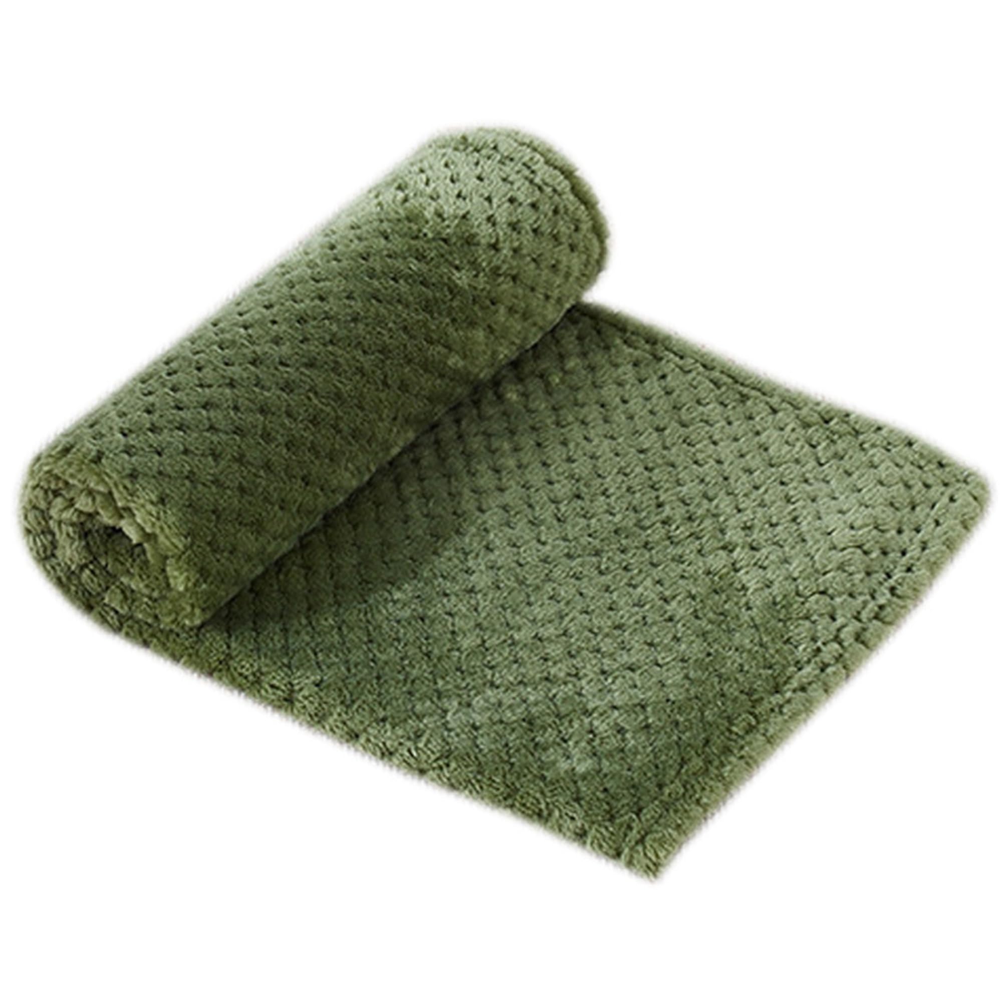 XIEMINLE 2 Pack Dog Bed Blankets, Soft Pet Blankets Pet Throw for Bed Couch Sofa, Washable Cat Blanket Cats Dogs Mat, Versatile Dog Throw for Small Medium Dogs and Cats (Green,2pcs,100x70cm)