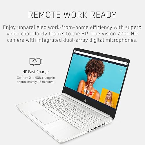 Miniatura 7 de HP Laptop Stream HD de 14 pulgadas, procesador Intel Celeron, memoria de 4 GB, almacenamiento eMMC de 64 GB, carga rápida, HDMI, batería de hasta 11