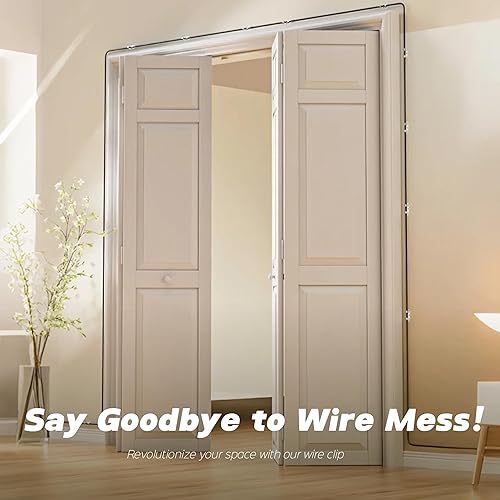 Miniatura 3 de 100 clips adhesivos transparentes para cables, clips de alambre para gestión de cables, abrazadera de alambre para luz, escritorio, pared, TV, PC,