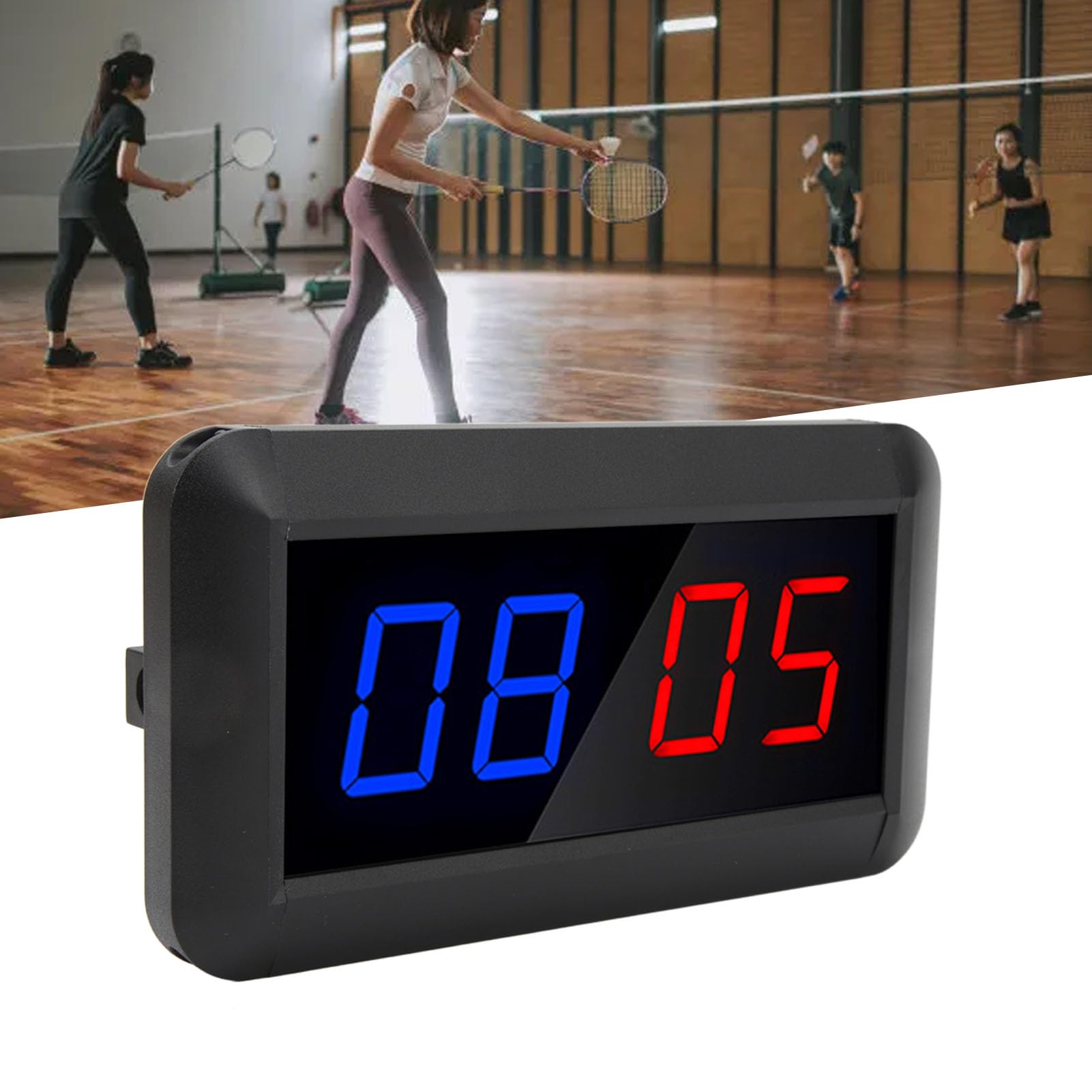 HERCHR Digitale Anzeigetafel, Elektronische Anzeigetafel, Tragbarer LED-Digital-Score-Keeper, Tragbare Tisch-Kerntafel Für Indoor-Spiele, Basketball