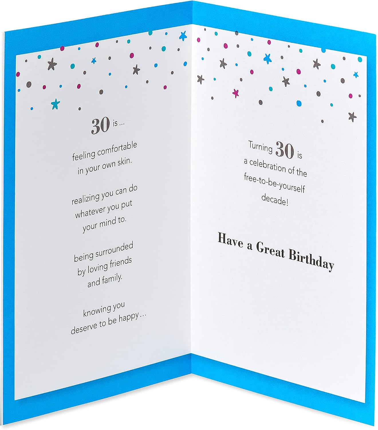 American Greetings 30th Birthday Card (Balloon)