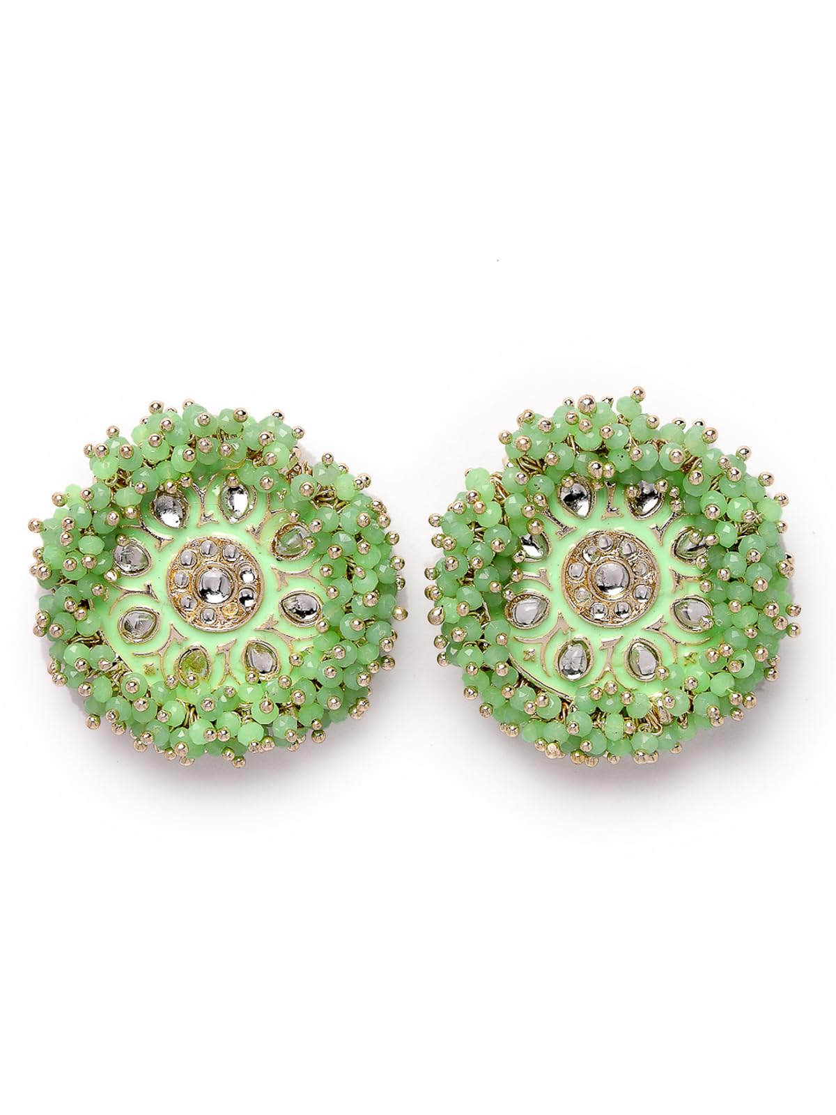 Sukkhi Elegant Green Beads with Meenakari Gold Plated Studs Earrings For Women And Girls (E105787) (B0CPLYT84H) Amazon Price History, Amazon Price Tracker