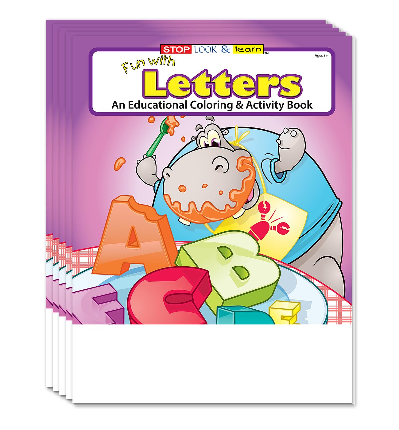 ZOCO Educational Alphabet Coloring Books for Kids (25 Bulk Pack, Without Crayons) – Preschool & Kindergarten Learning Activities – ABC Letters, Games,