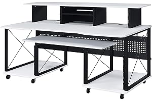 Acme Furniture Megara 72" x 30" Rectangular Studio Desk for Music Production