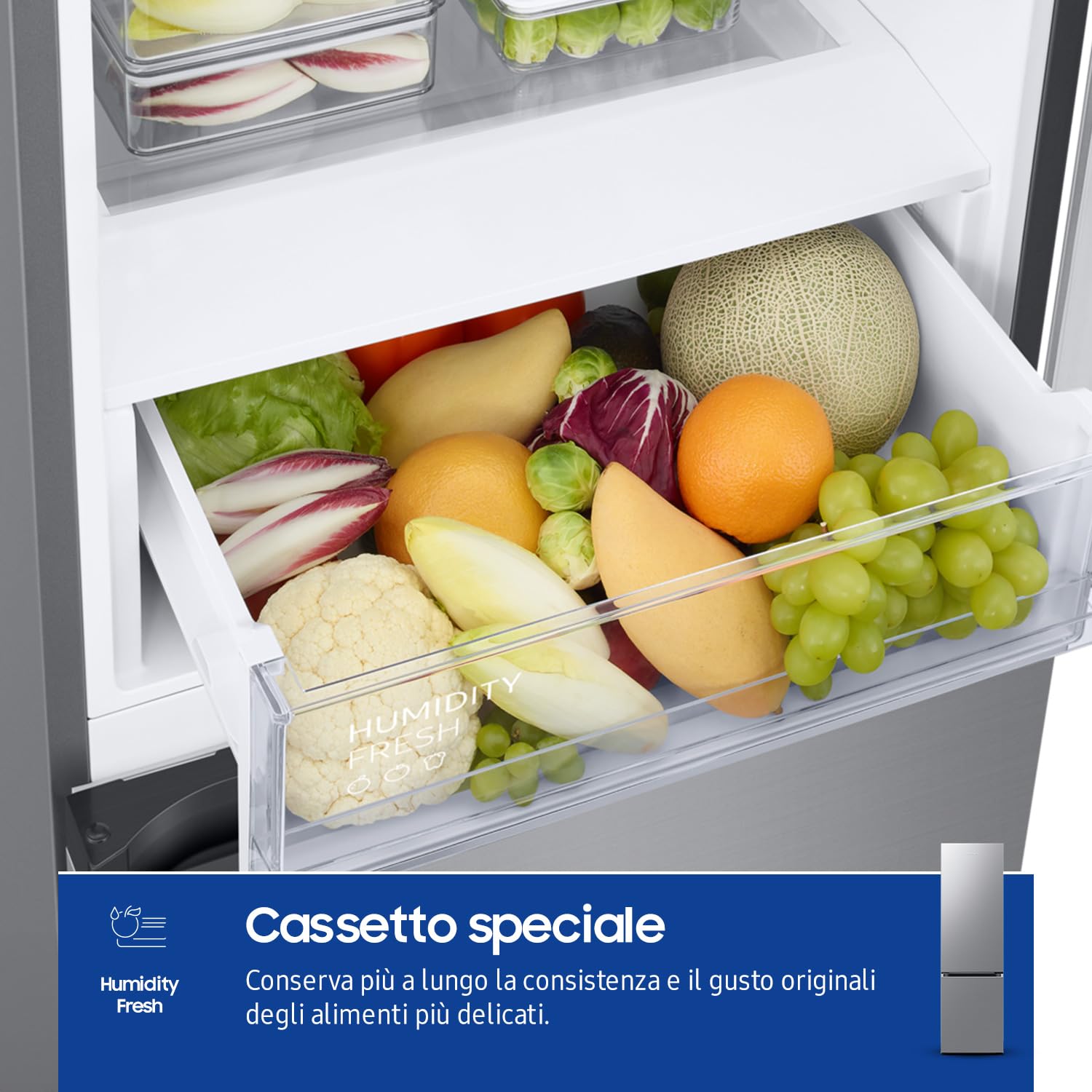 SAMSUNG Réfrigérateur combiné RB38C600CS9_EF Classe C No Frost 390L