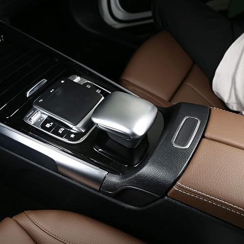 Miniatura 4 de YIWANG Cubierta de la cabeza de cambio de engranajes central de coche ABS cromado para Mercedes Benz B GLB Clase W247 X247 2019 2020 Accesorios de